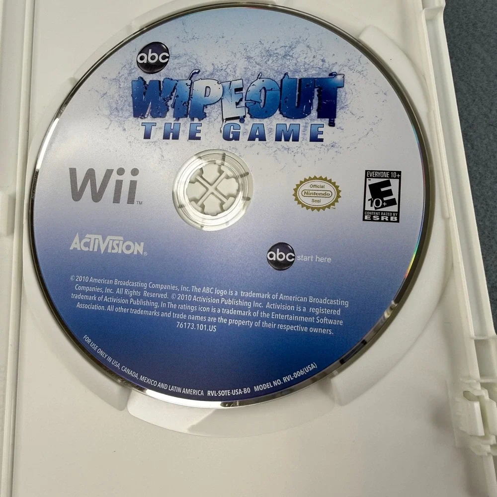Activision‎ Wipeout The Game Nintendo Wii White Complete CIB ABC TV Series